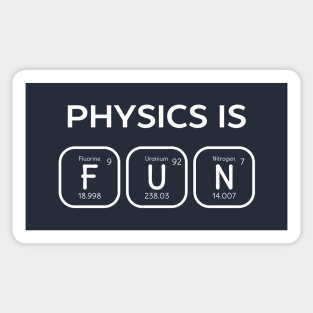 Physics Is Fun Periodic Table Sticker